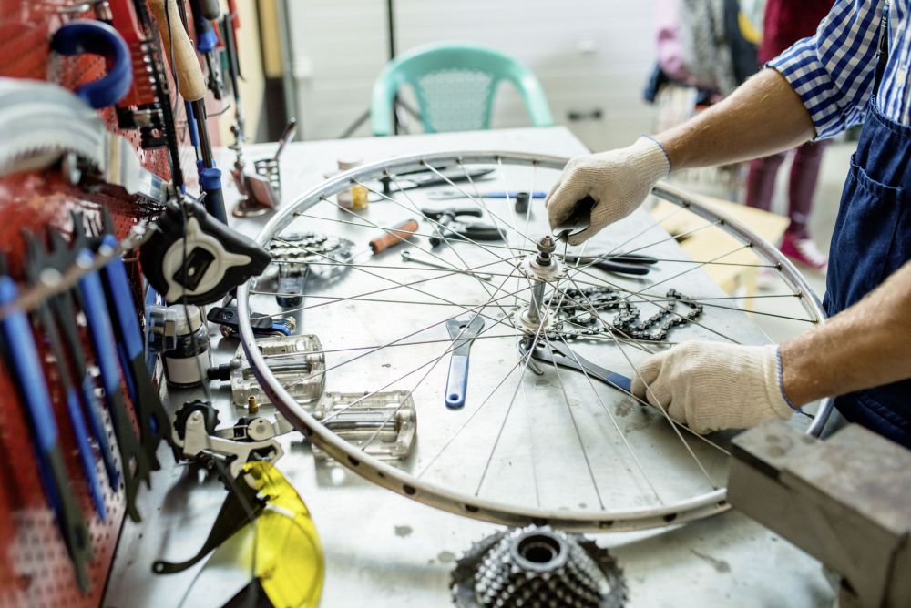 Fahrradreifenreparatur